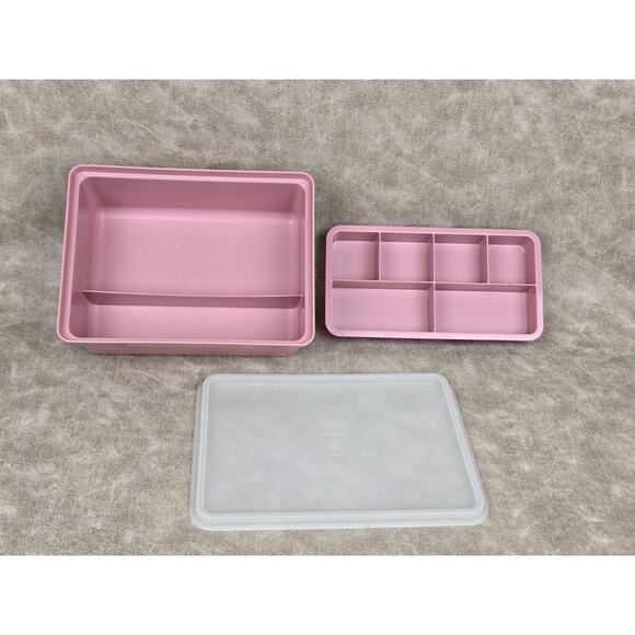 Tupperware Tuppercraft Organizer ~ Sewing Kit ~ Vintage Tupperware - Picture 2 of 9
